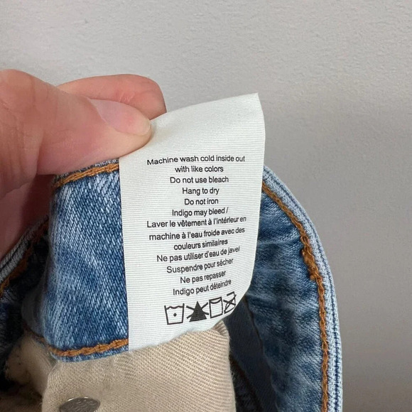 Rag & Bone Casey High Rise Ankle Flare Jeans Size 26 Lucy Light Wash Distressed - Picture 14 of 14